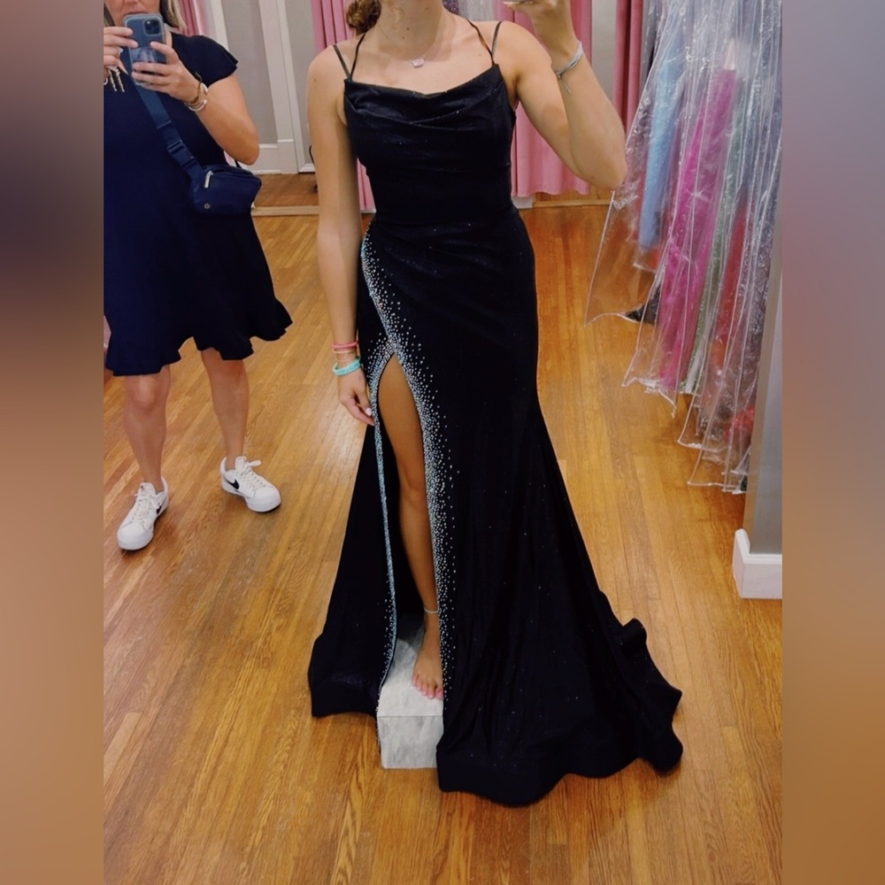 Sparkly Black maxi dress, Poffie Girls